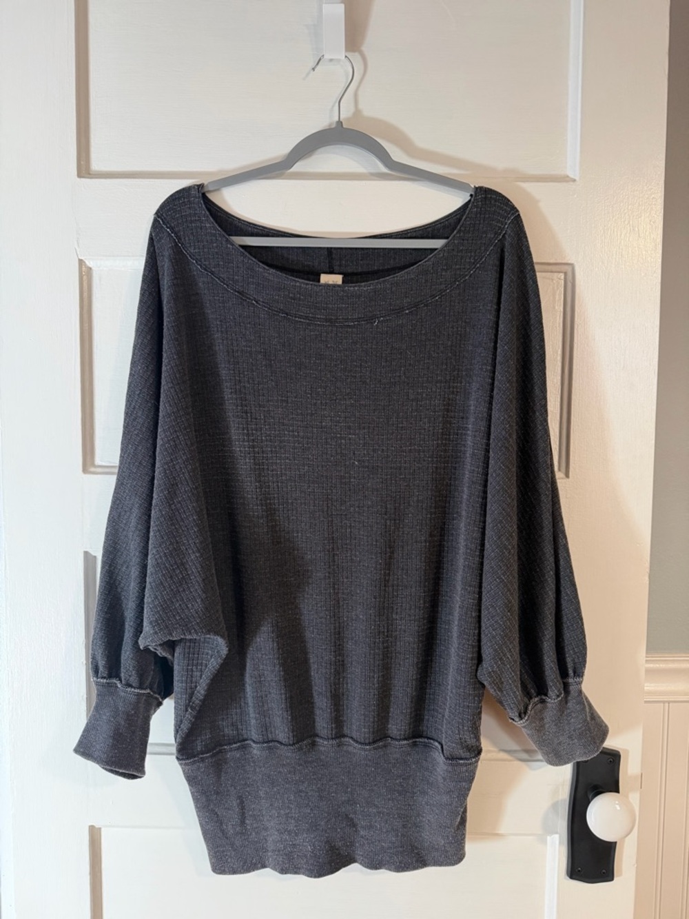 We The Free Sz Medium Oversized Gray  Knit Top